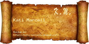 Kati Marcell névjegykártya